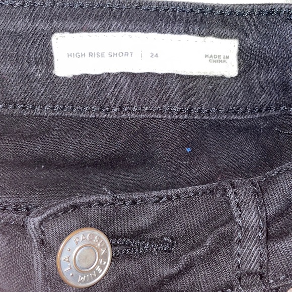 Pacsun High Rise Black Distressed Shorts (24) - Picture 4 of 4